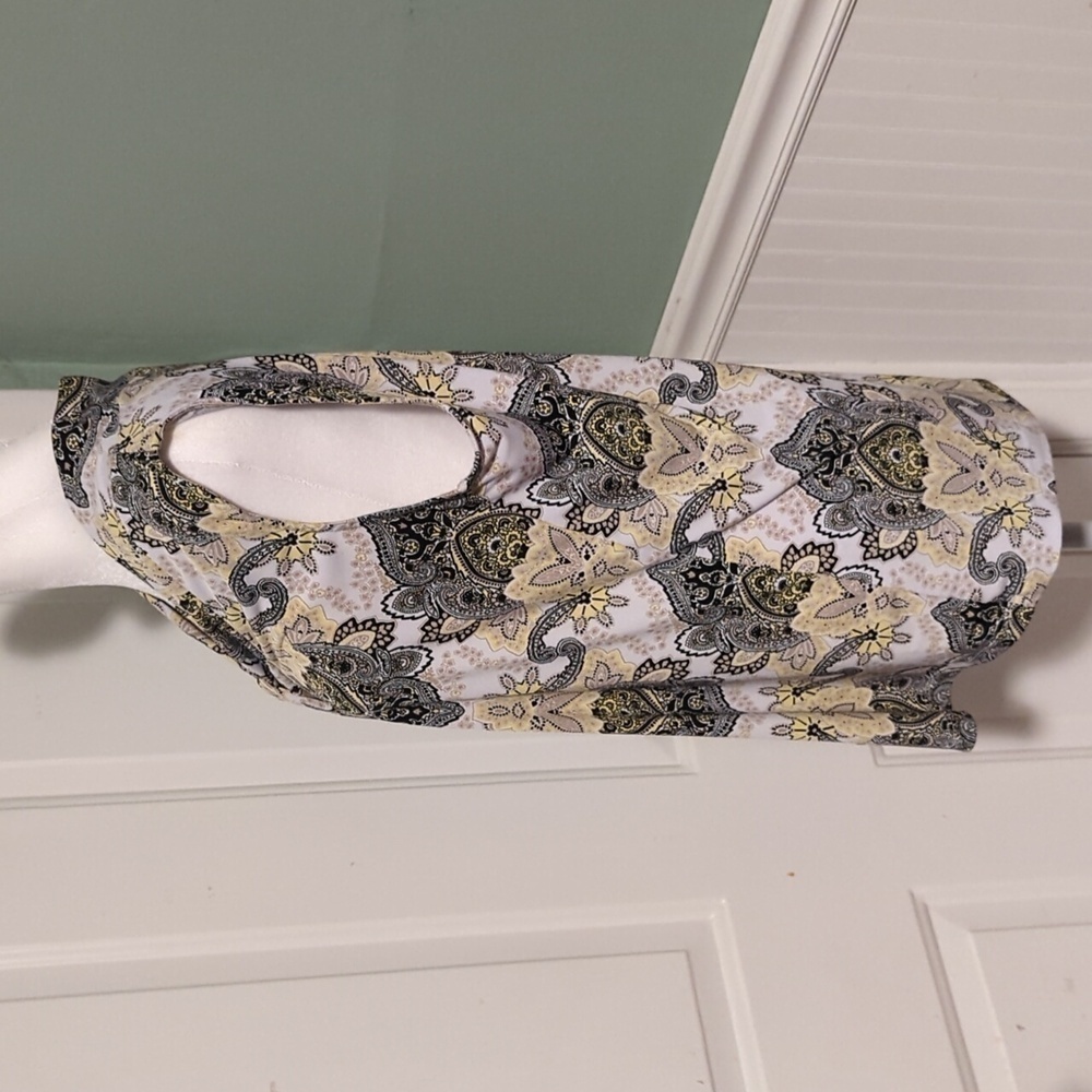 Dana Buchman Large Tank Paisley Summer Work - Picture 4 of 9